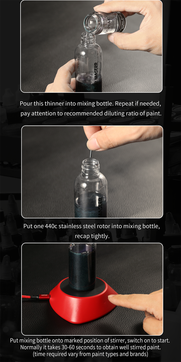 Zdjęcie dodatkowe produktu Magnetyczny shaker (mieszadło) do farb DSPIAE MS-01LE