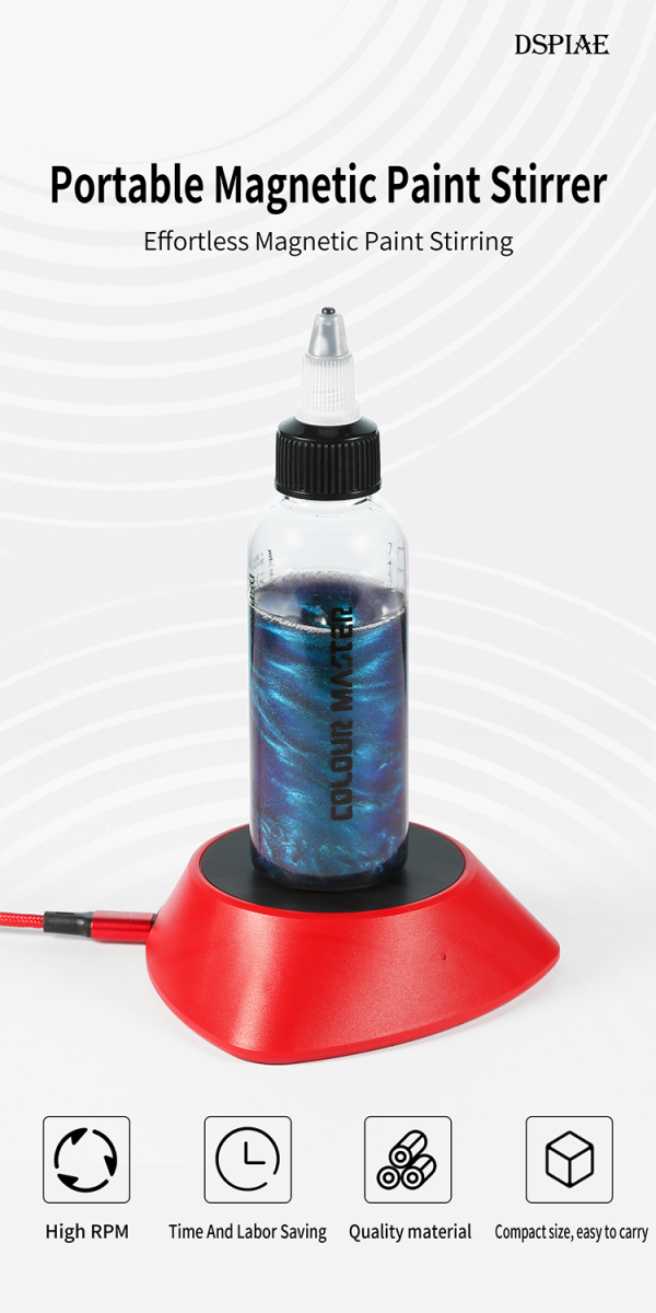 Zdjęcie dodatkowe produktu Magnetyczny shaker (mieszadło) do farb DSPIAE MS-01LE