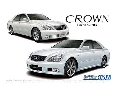 Zdjęcie główne produktu Toyota GRS182 CROWN RoyalSaloon G/ATHLETE G '03 1:24 Aoshima 057933