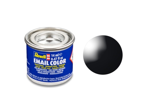 Revell 32107 Paint 07 Black Gloss RAL 9005 Enamel 14ml
