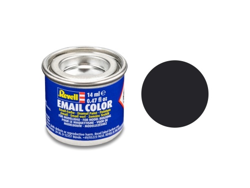 Revell 32106 Paint 06 Tar Black Matt RAL 9021 Enamel 14ml