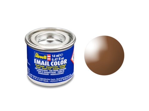 Revell 32180 Paint 80 Mud Brown Gloss RAL 8003 Enamel 14ml