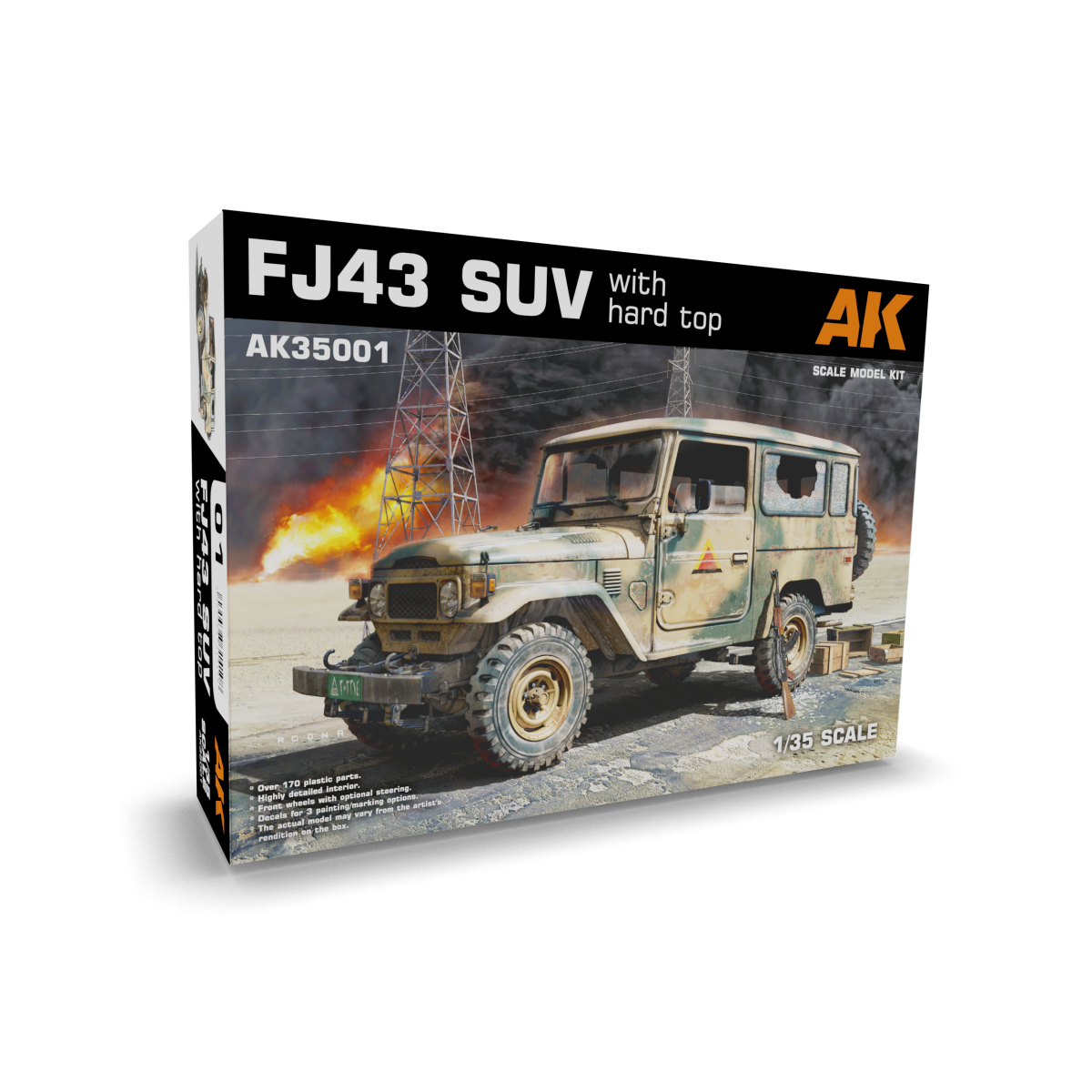 Zdjęcie główne produktu FJ43 SUV with Hard top 1:35 AK 35001