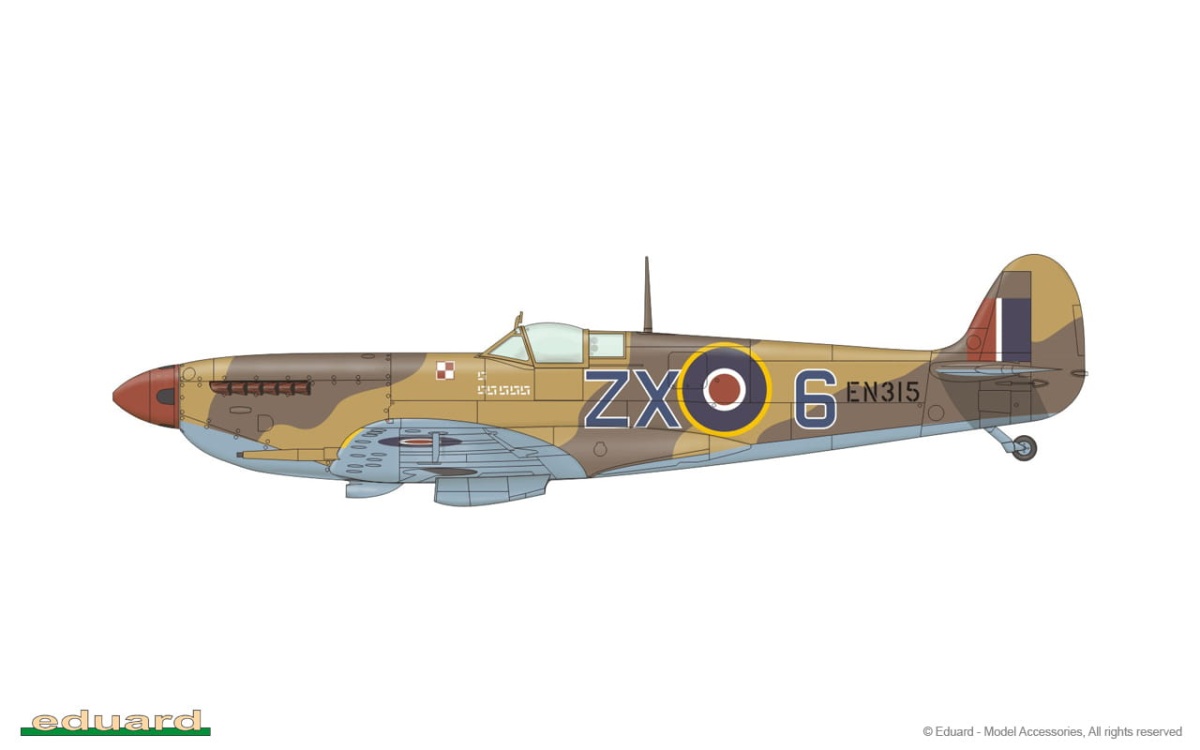 Zdjęcie dodatkowe produktu Spitfire F Mk. IX 1:72 Eduard 70122