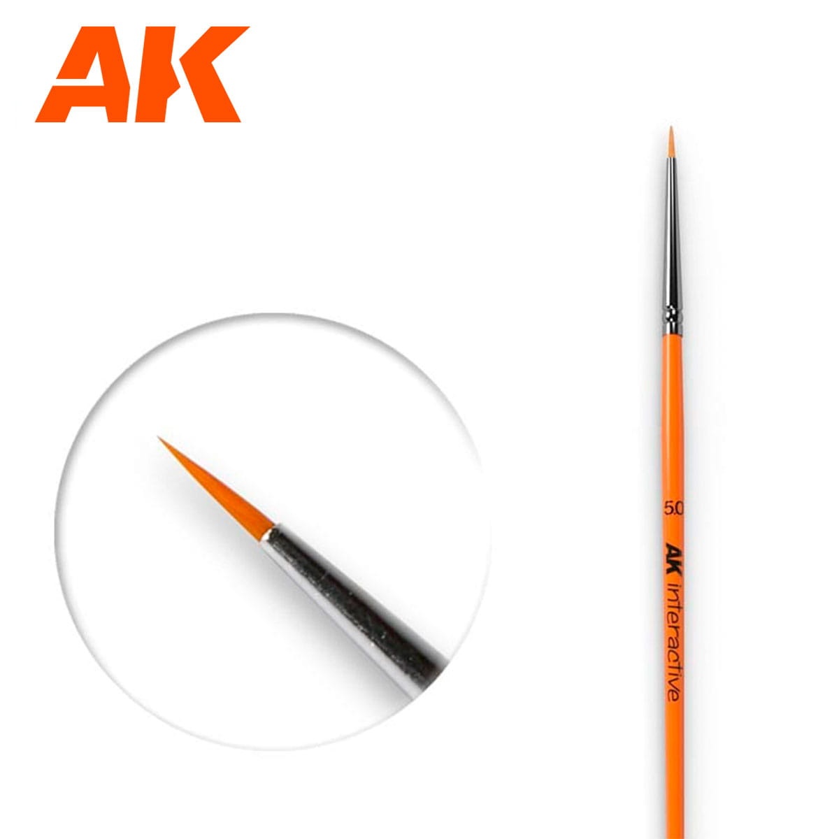 Zdjęcie główne produktu Pędzel okrągły syntetyczny 5/0 AK Interactive AK 600