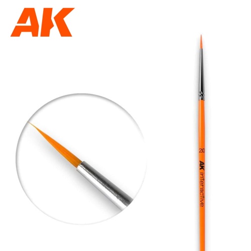 AK Interactive AK 602 2/0 synthetic round brush