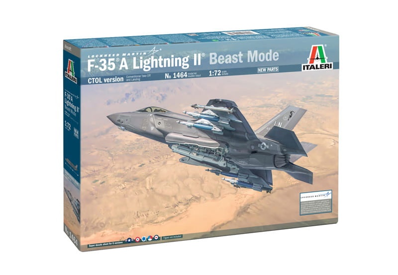 Zdjęcie główne produktu F-35A Lightning II (CTOL) Beast Mode 1:72 Italeri 1464