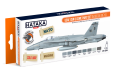 Zdjęcie główne produktu Hataka CS44 USAF, USN & USMC paint set (modern greys)
