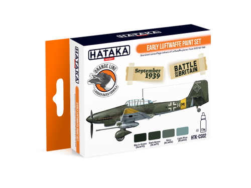 Zdjęcie główne produktu Hataka CS02 Early Luftwaffe paint set