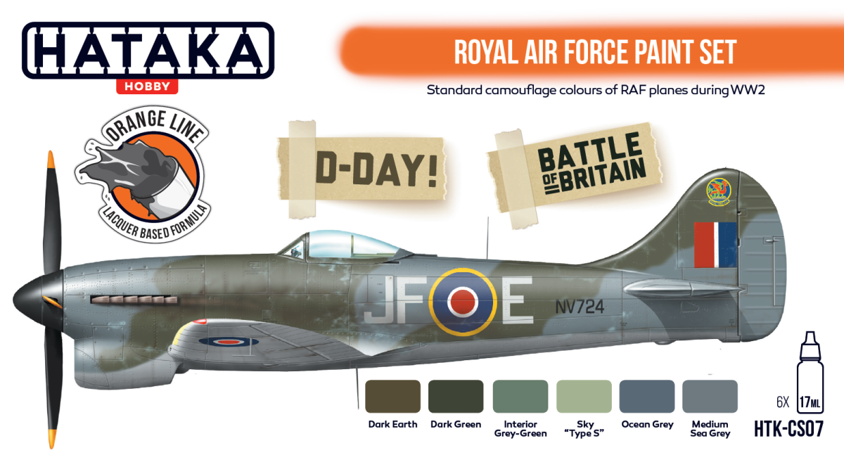 Zdjęcie dodatkowe produktu Hataka CS07 Royal Air Force paint set