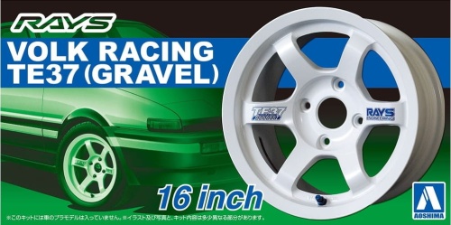 VOLK RACING TE37 16inch 1:24 Aoshima 052501 wheels