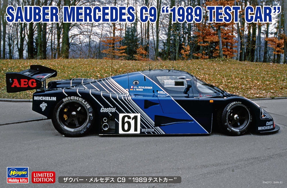 Zdjęcie główne produktu Mercedes C9 Sauber (1989 Test Car) 1:24 Hasegawa 20626