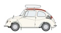 Zdjęcie dodatkowe produktu Subaru 360 Deluxe z bagażnikiem dachowym 1:24 Hasegawa 20622