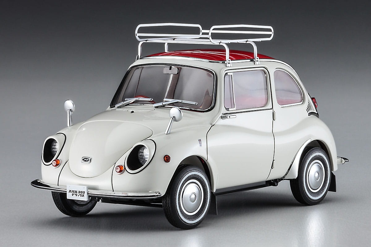 Zdjęcie dodatkowe produktu Subaru 360 Deluxe z bagażnikiem dachowym 1:24 Hasegawa 20622