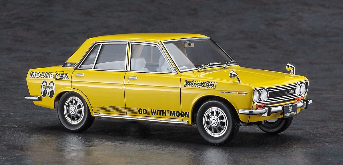 Zdjęcie dodatkowe produktu Datsun Bluebird 1600 SSS (Mooneyes) 1:24 Hasegawa 20616