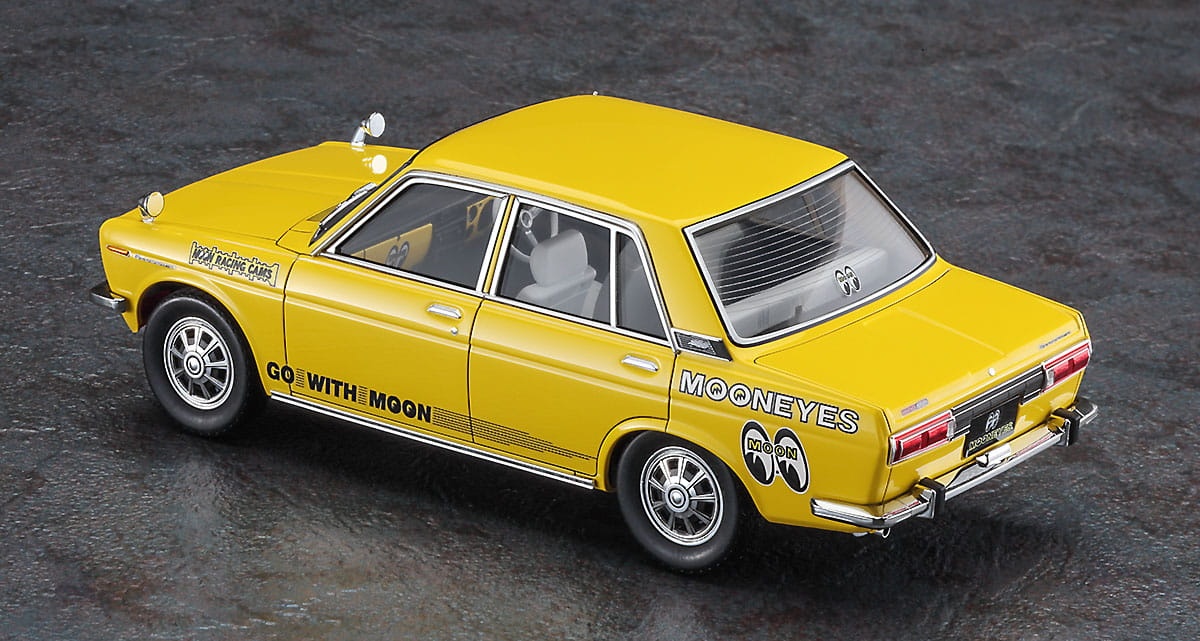 Zdjęcie dodatkowe produktu Datsun Bluebird 1600 SSS (Mooneyes) 1:24 Hasegawa 20616