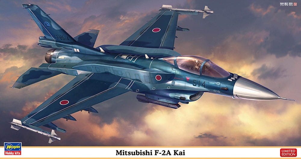 Zdjęcie główne produktu Mitsubishi F-2A Kai 1:48 Hasegawa 07518