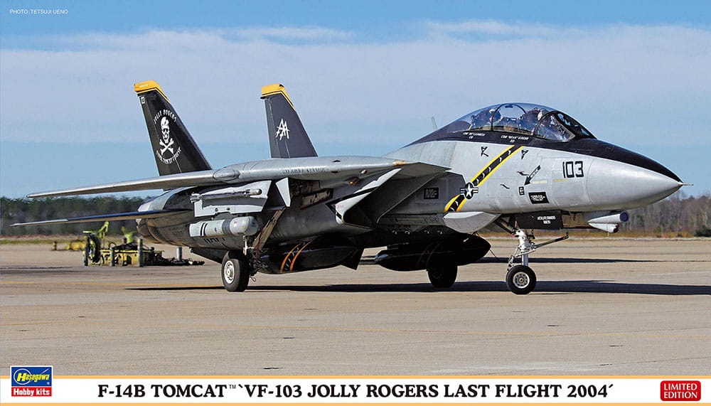 Zdjęcie główne produktu F-14B Tomcat (VF-103 Jolly Rogers last flight 2004) 1:72 Hasegawa 02434