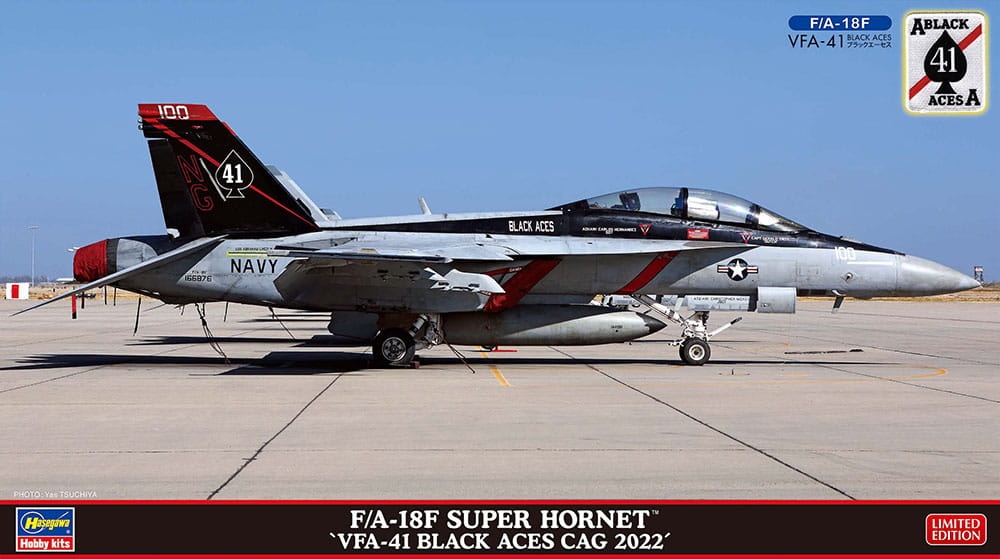 Zdjęcie główne produktu F/A-18F Super Hornet (VFA-41 Black Aces CAG 2022) 1:72 Hasegawa 02429