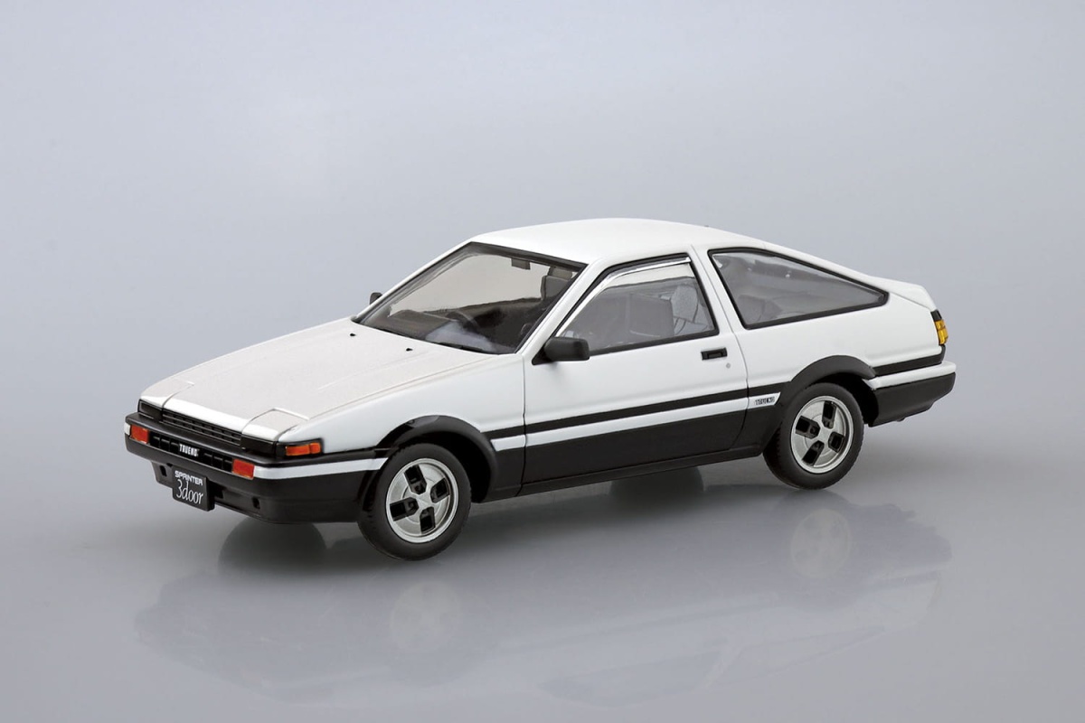 Zdjęcie dodatkowe produktu Toyota AE86 Trueno (High-Tech Two-Tone) SNAP KIT 1:32 Aoshima 064672