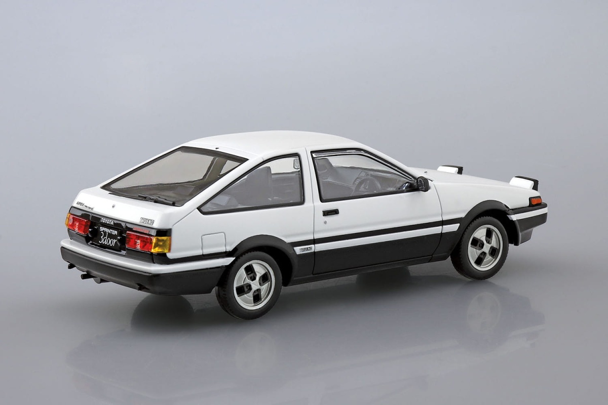 Zdjęcie dodatkowe produktu Toyota AE86 Trueno (High-Tech Two-Tone) SNAP KIT 1:32 Aoshima 064672