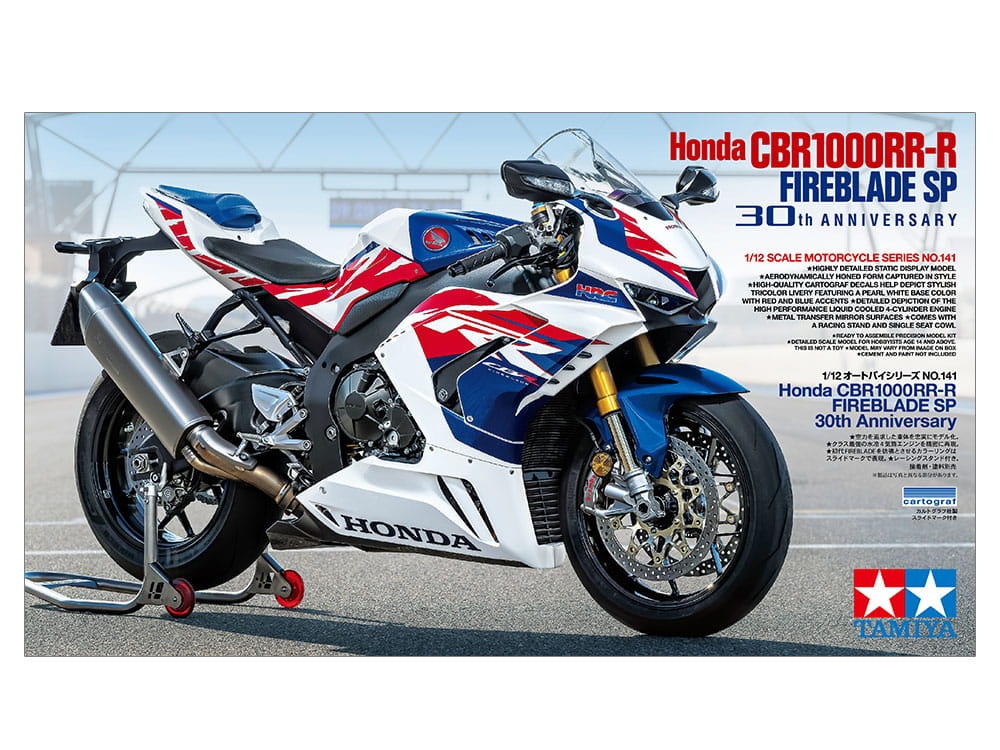 Zdjęcie dodatkowe produktu Honda CBR1000RR-R FIREBLADE SP 30th Anniversary 1:12 Tamiya 14141