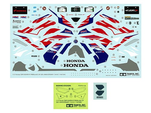 Zdjęcie dodatkowe produktu Honda CBR1000RR-R FIREBLADE SP 30th Anniversary 1:12 Tamiya 14141