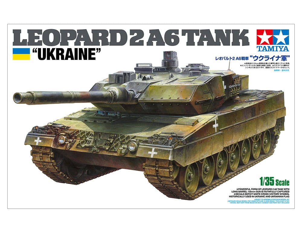 Zdjęcie dodatkowe produktu Leopard 2 A6 Tank "Ukraine" 1:35 Tamiya 25207