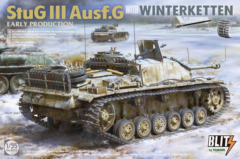 Zdjęcie główne produktu StuG III Ausf.G (with Winterketten) (early) 1:35 Takom 8010