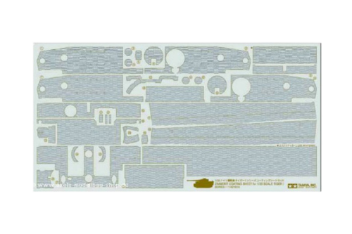 Zimmerit Coating Sheet for 1/35 Scale Tiger I (Mid-Late Production) Tamiya 12647