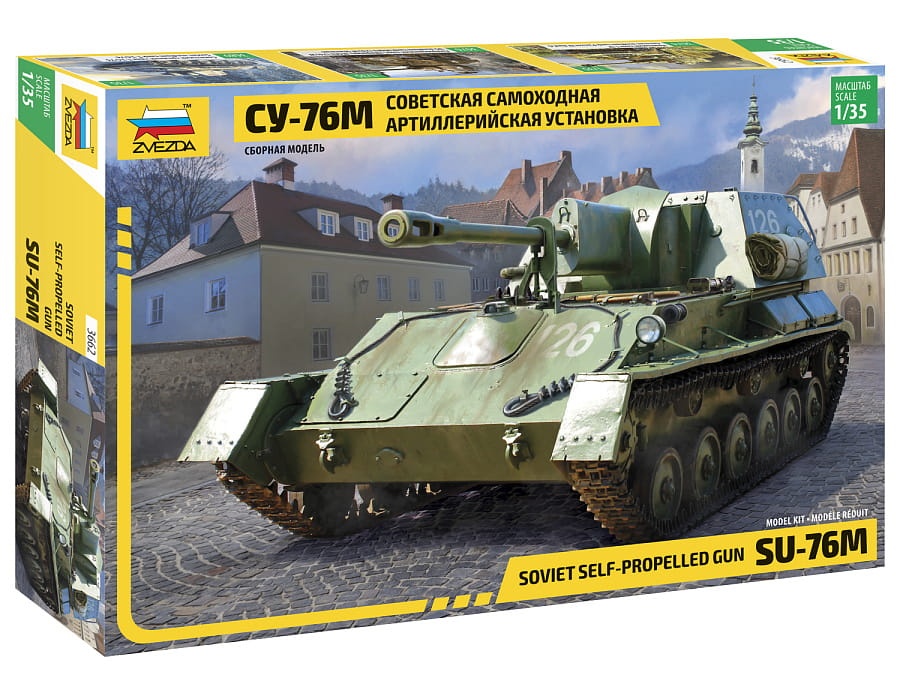 Zdjęcie główne produktu SU-76M Soviet Self-Propelled Gun 1:35 Zvezda 3662