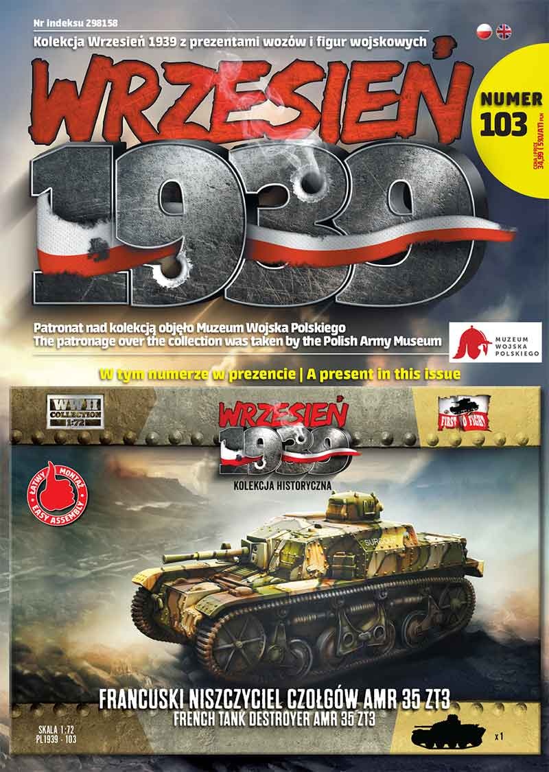Zdjęcie główne produktu Francuski niszczyciel czołgów AMR35 ZT3 1:72 First To Fight PL103