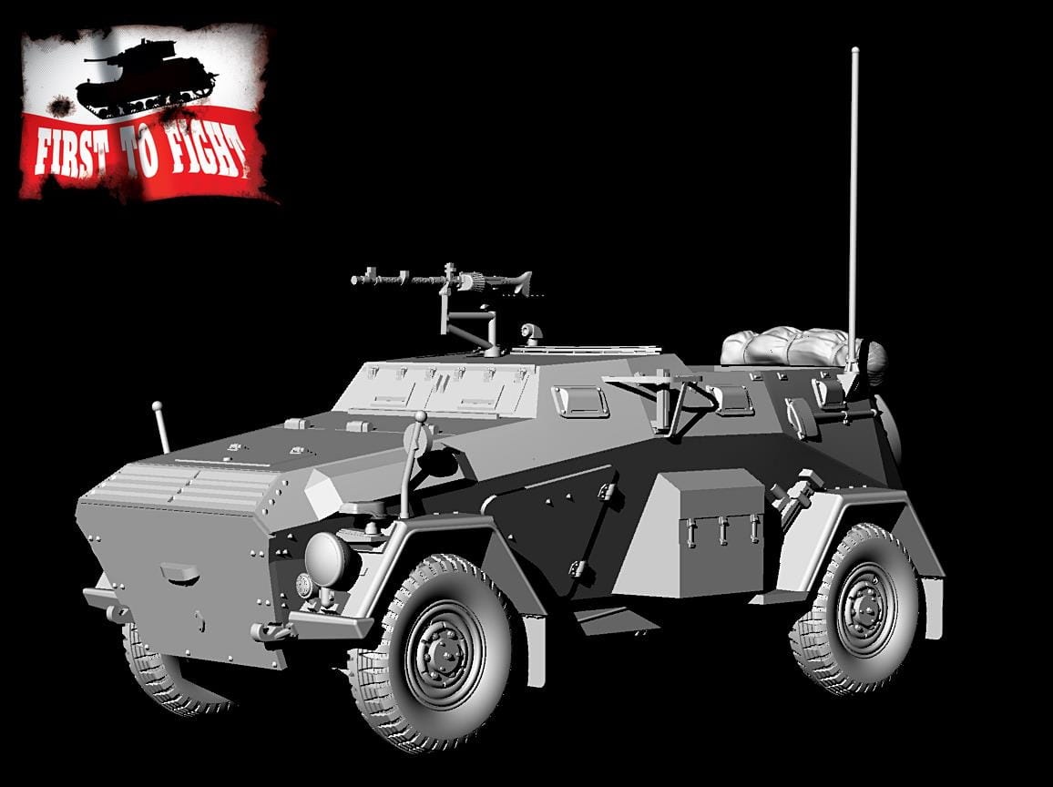Zdjęcie dodatkowe produktu Niemiecki samochód opancerzony Sd.Kfz 247 Ausf. B z MG 34 1:72 First to Fight PL101