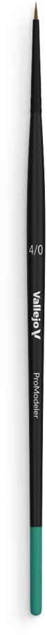 Zdjęcie główne produktu Pędzel naturalny okrągły 4/0 Vallejo B01040 Pro Modeler Natural Hair Round No. 4/0