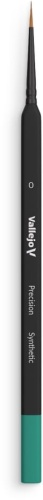Vallejo B03000 Precision Round Synthetic Brush, Triangular Handle No. 0