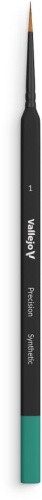 Vallejo B03001 Precision Round Synthetic Brush, Triangular Handle No. 1