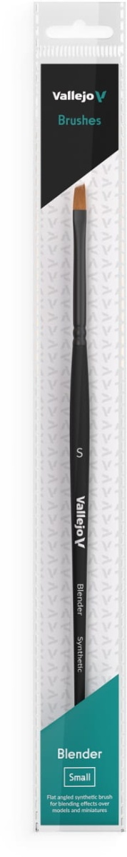 Zdjęcie dodatkowe produktu Pędzel płaski ścięty syntetyczny S Vallejo B05001 Blender, Flat Angled Synthetic, Small