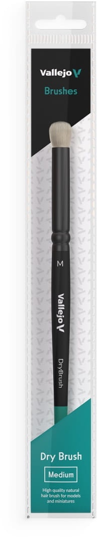 Zdjęcie dodatkowe produktu Pędzel Dry Brush naturalny M Vallejo B07002 Natural Hair Dry, Medium