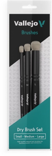 Natural Dry Brush Set (S, M, L) Vallejo B07990