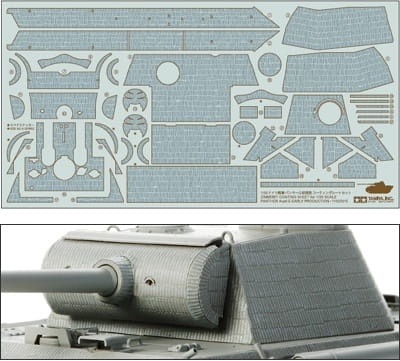 Zimmerit Coating Sheet for 1/35 Scale Panther Ausf.G Early Production Tamiya 12646
