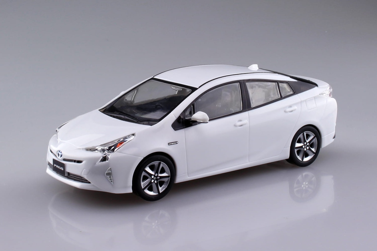 Zdjęcie dodatkowe produktu Toyota Prius (Super White II) SNAP KIT 1:32 Aoshima 054161