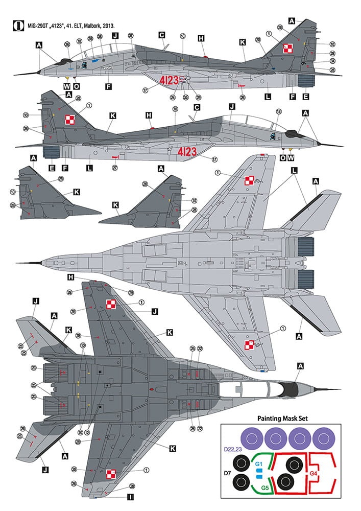 Zdjęcie dodatkowe produktu MiG-29UB Polish Air Force 1:48 Hobby 2000 48025
