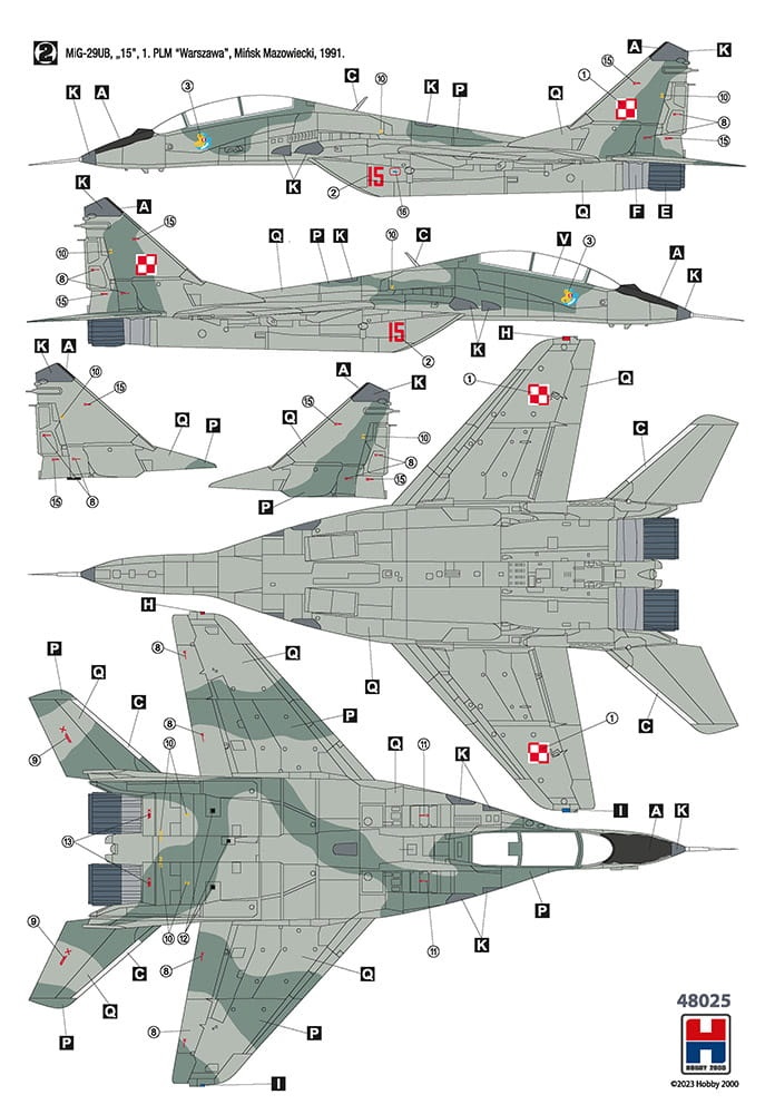 Zdjęcie dodatkowe produktu MiG-29UB Polish Air Force 1:48 Hobby 2000 48025