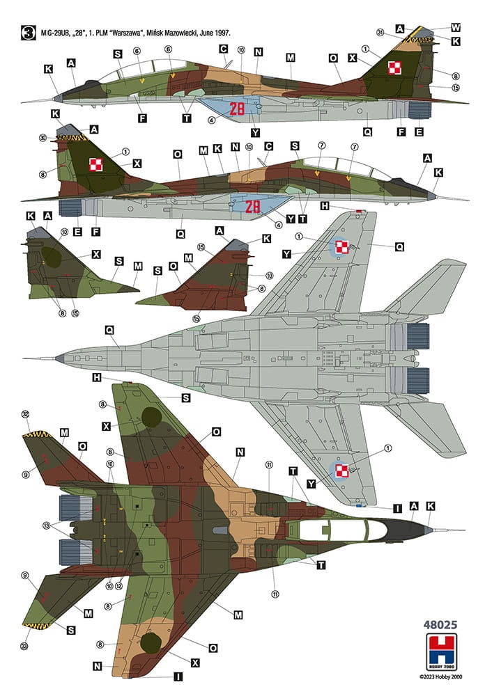 Zdjęcie dodatkowe produktu MiG-29UB Polish Air Force 1:48 Hobby 2000 48025