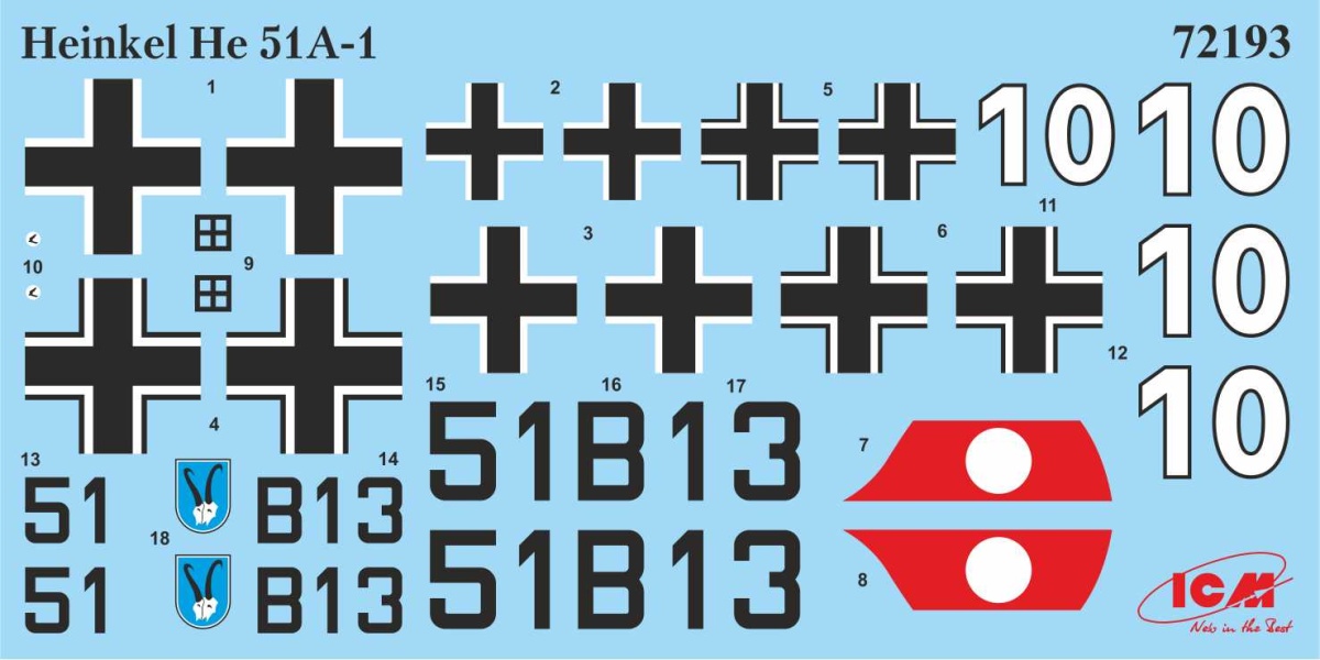 Zdjęcie dodatkowe produktu He-51A-1, Ki-10-II, U-2/PO-2VS 1:72 ICM 72210