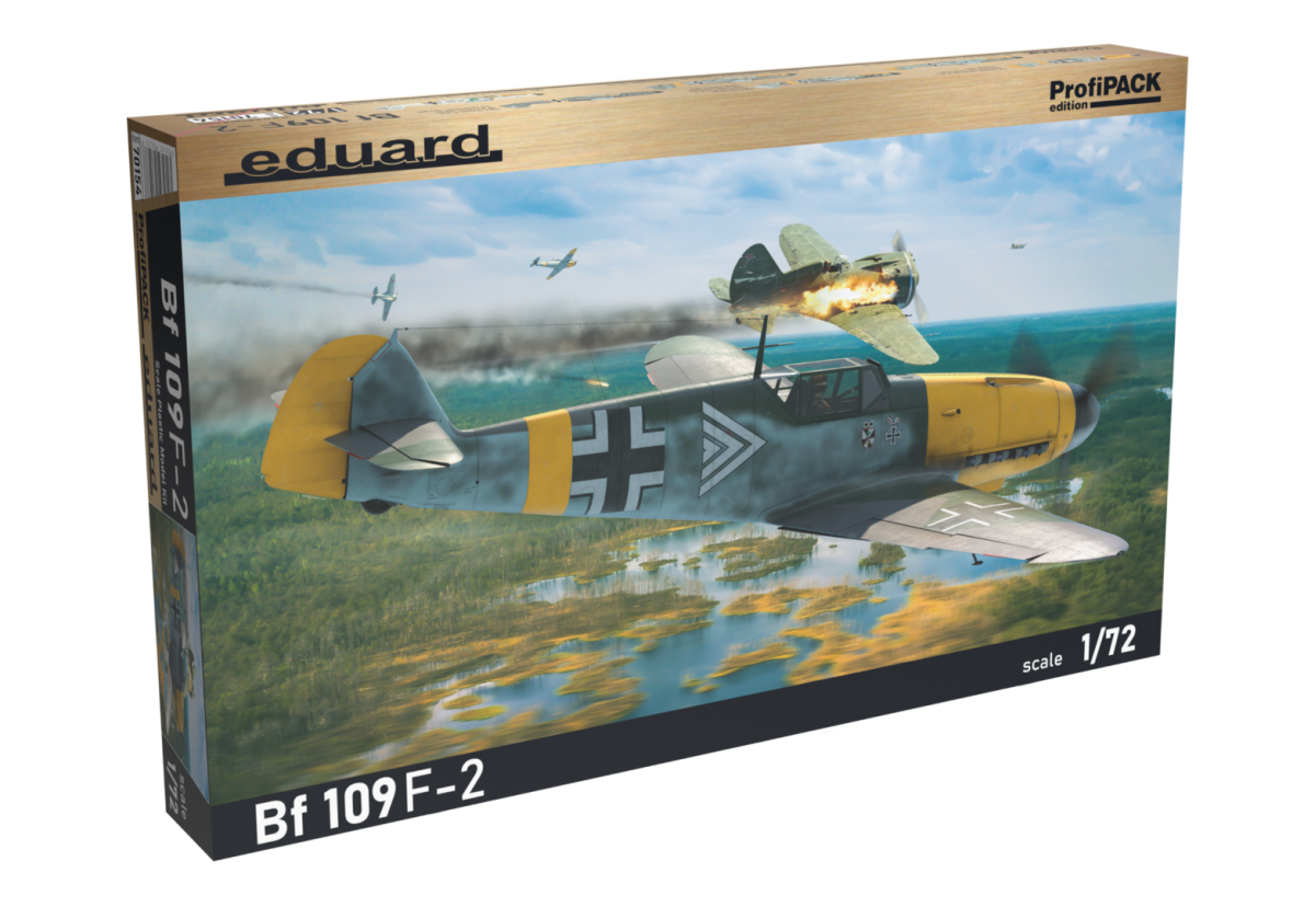 Zdjęcie główne produktu Bf 109F-2 1:72 Eduard 70154 ProfiPACK