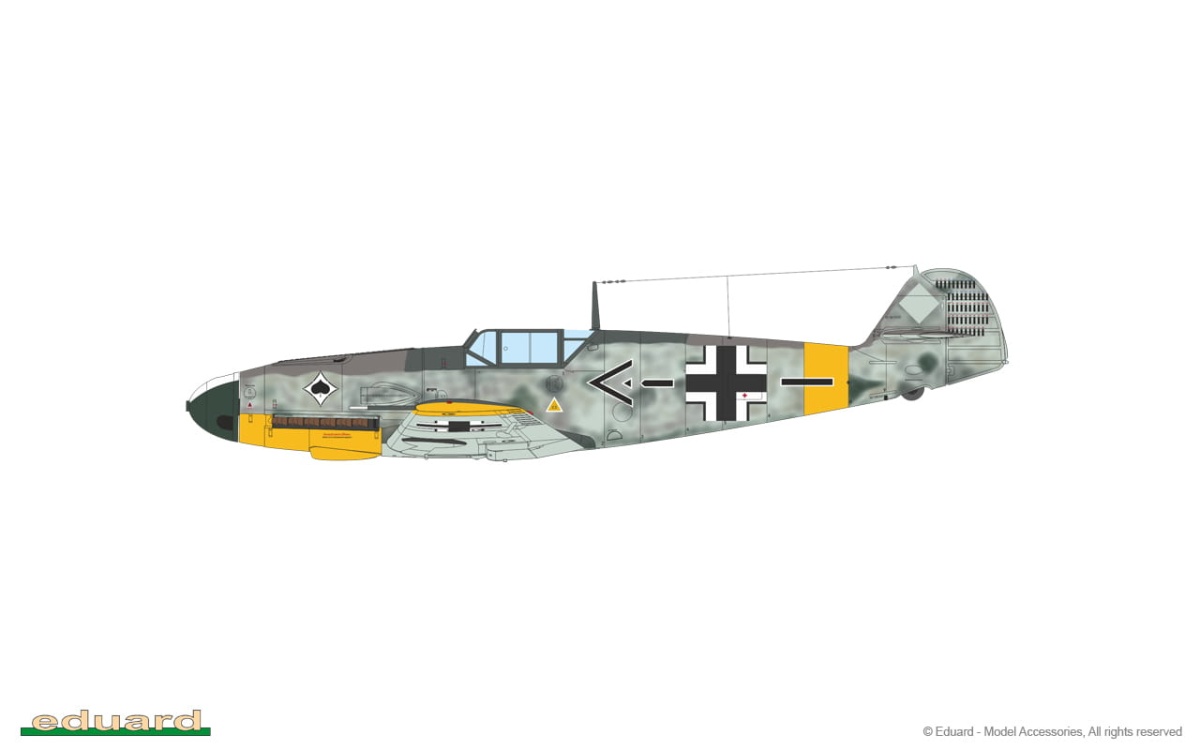 Zdjęcie dodatkowe produktu Bf 109F-2 1:72 Eduard 70154 ProfiPACK