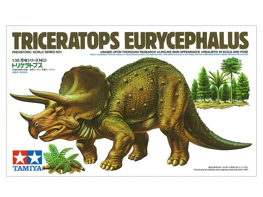Zdjęcie główne produktu Triceratops Eurycephalus 1:35 Tamiya 60201