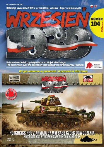 Hotchkiss H35 with 37 mm SA38 cannon 1:72 First To Fight PL104