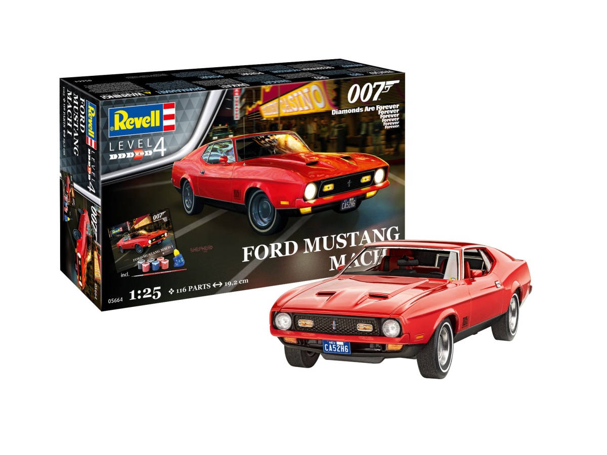 Zdjęcie główne produktu Ford Mustang Mach 1 - James Bond 007 Diamonds Are Forever 1:25 Revell 05664